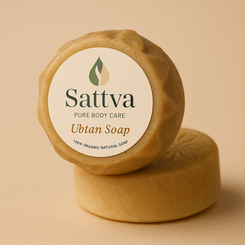 Sattva Ubtan Soap – 100% Organic, Ayurvedic Glow Bar